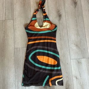 Vrg Girl Halter Mini Dress